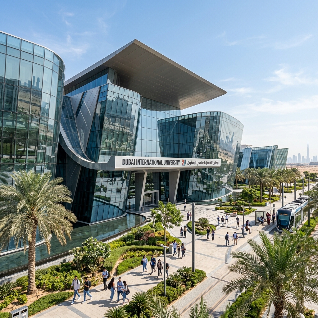 Dubai skyline for higher education